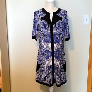 INC Blue and Black dress